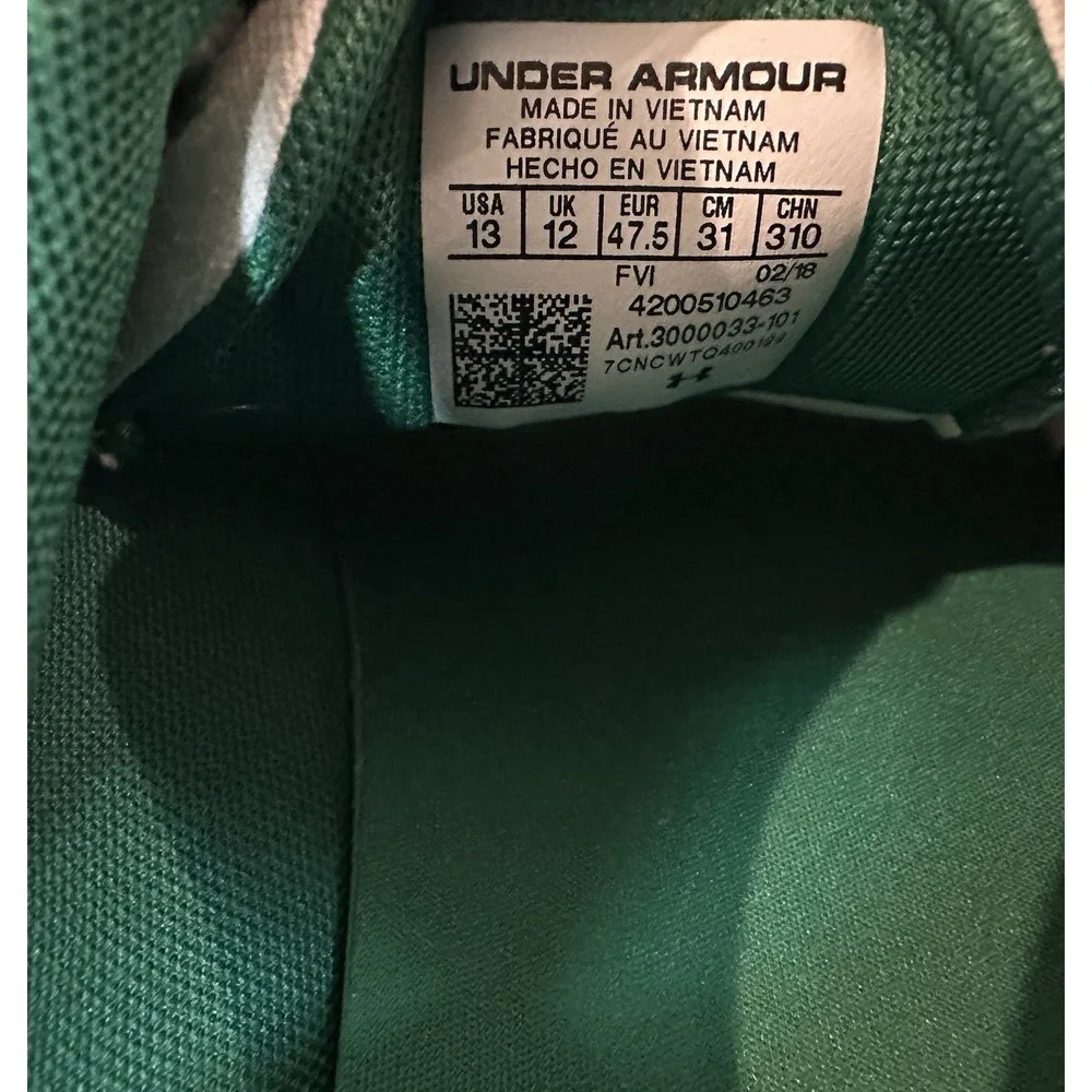 Under Armour Sneakers Critter Encounter IV Mens St Patricks Day Shamrock Size 13